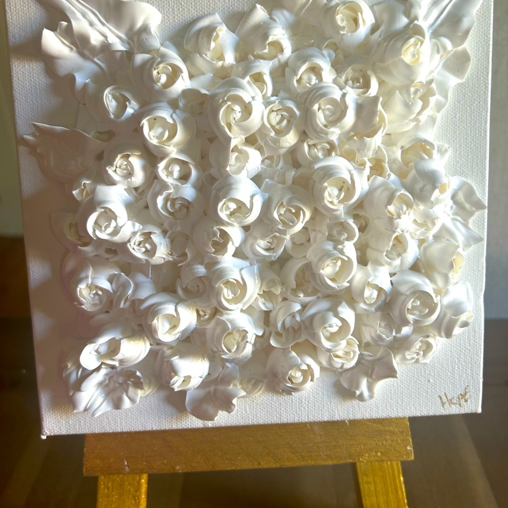 “Petals” 8 x 8 Hope Walker Morgan painting